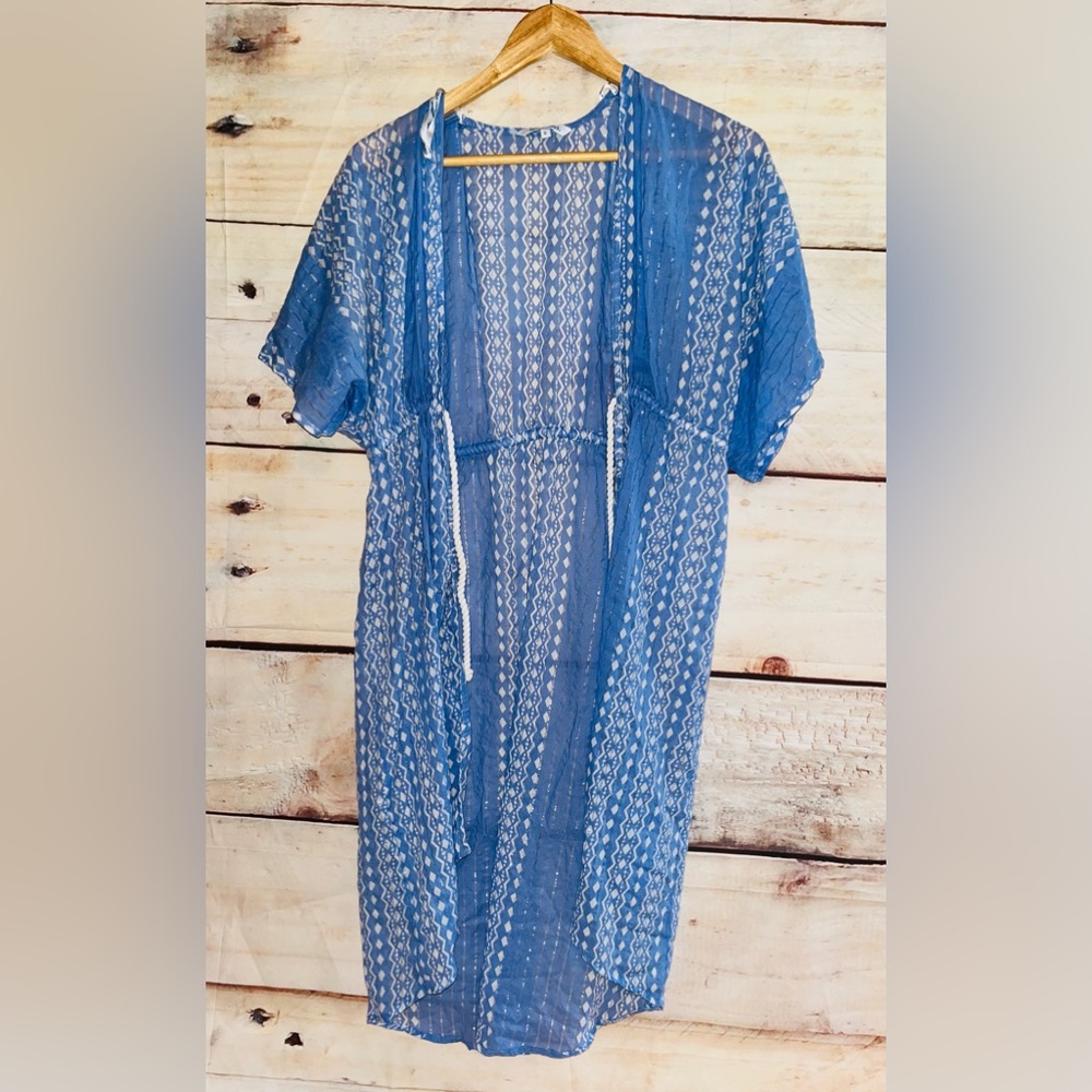 Blue Island Swin Cover Up Kimono